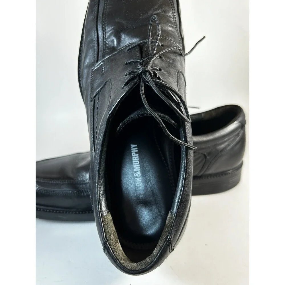 Johnston & Murphy 203605 Men's Shoes Size 10.5 M Black Leather Lace Up
